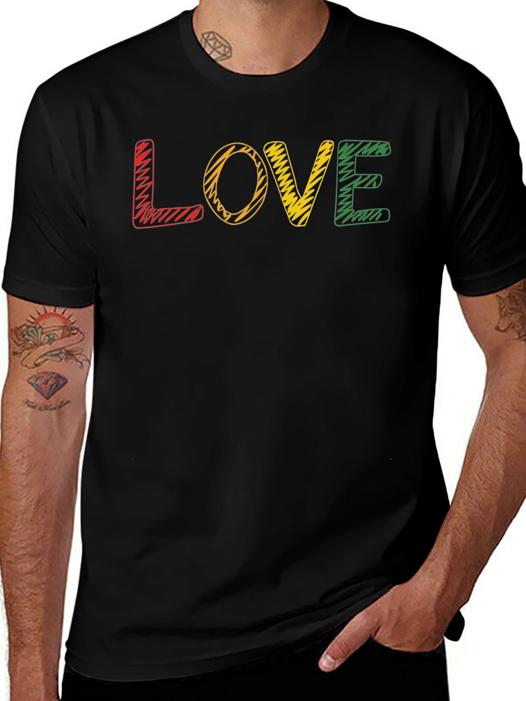 Rasta Love T-Shirt - Reggae Inspired Graphic Tee
