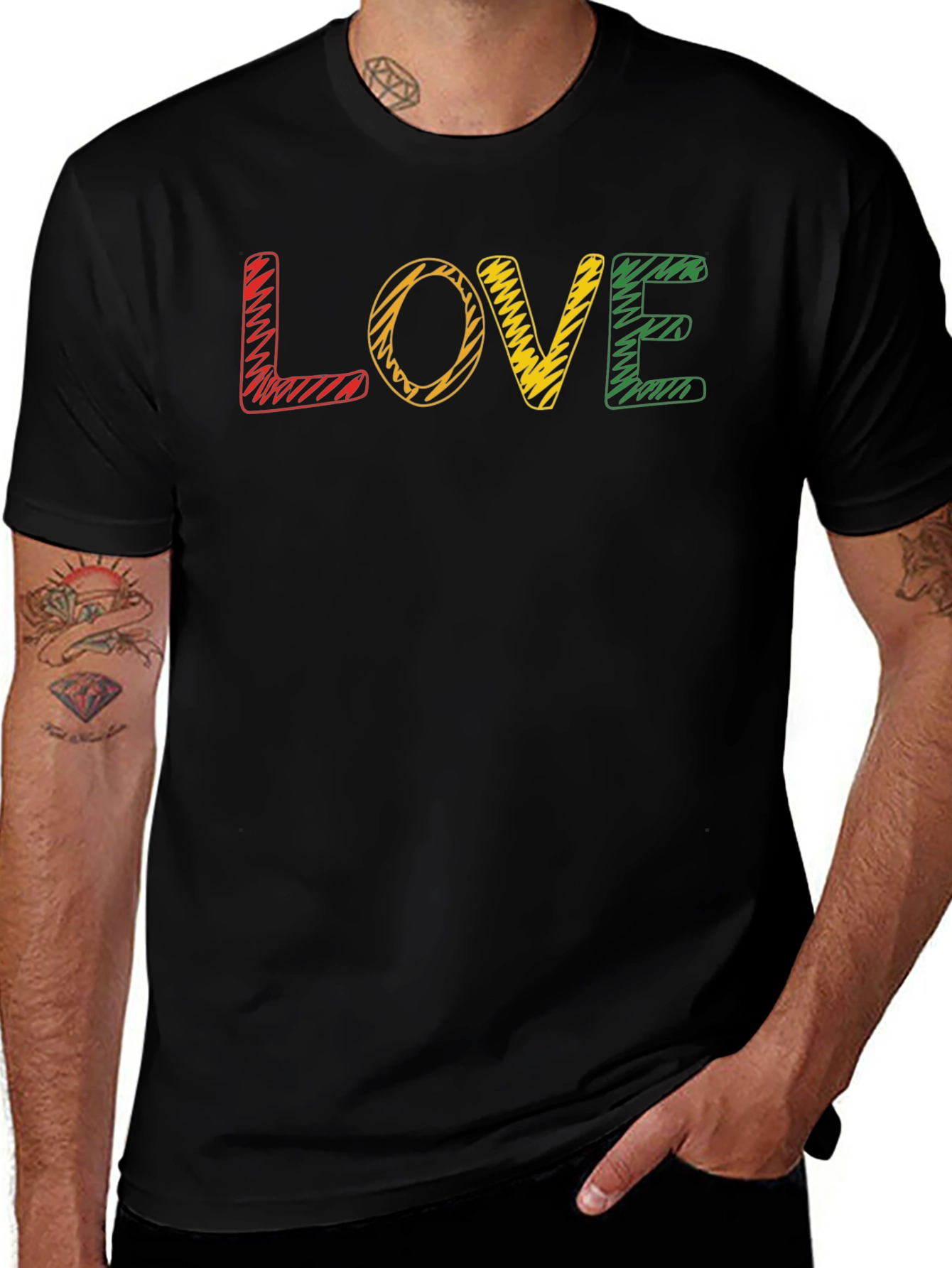 Rasta Love T-Shirt - Reggae Inspired Graphic Tee