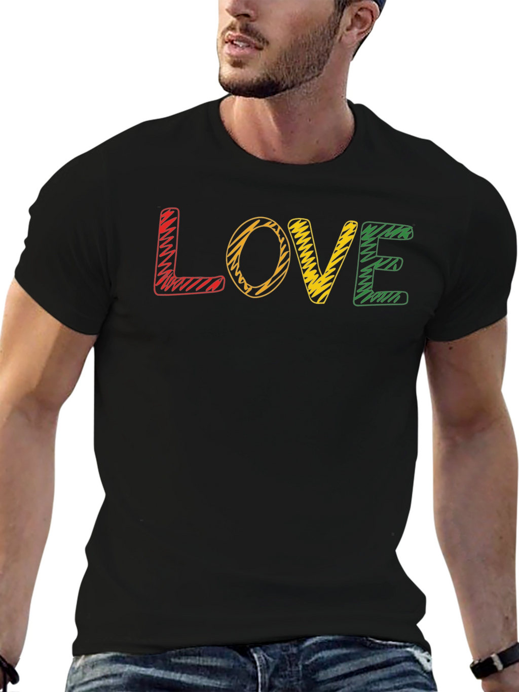 Rasta Love T-Shirt - Reggae Inspired Graphic Tee