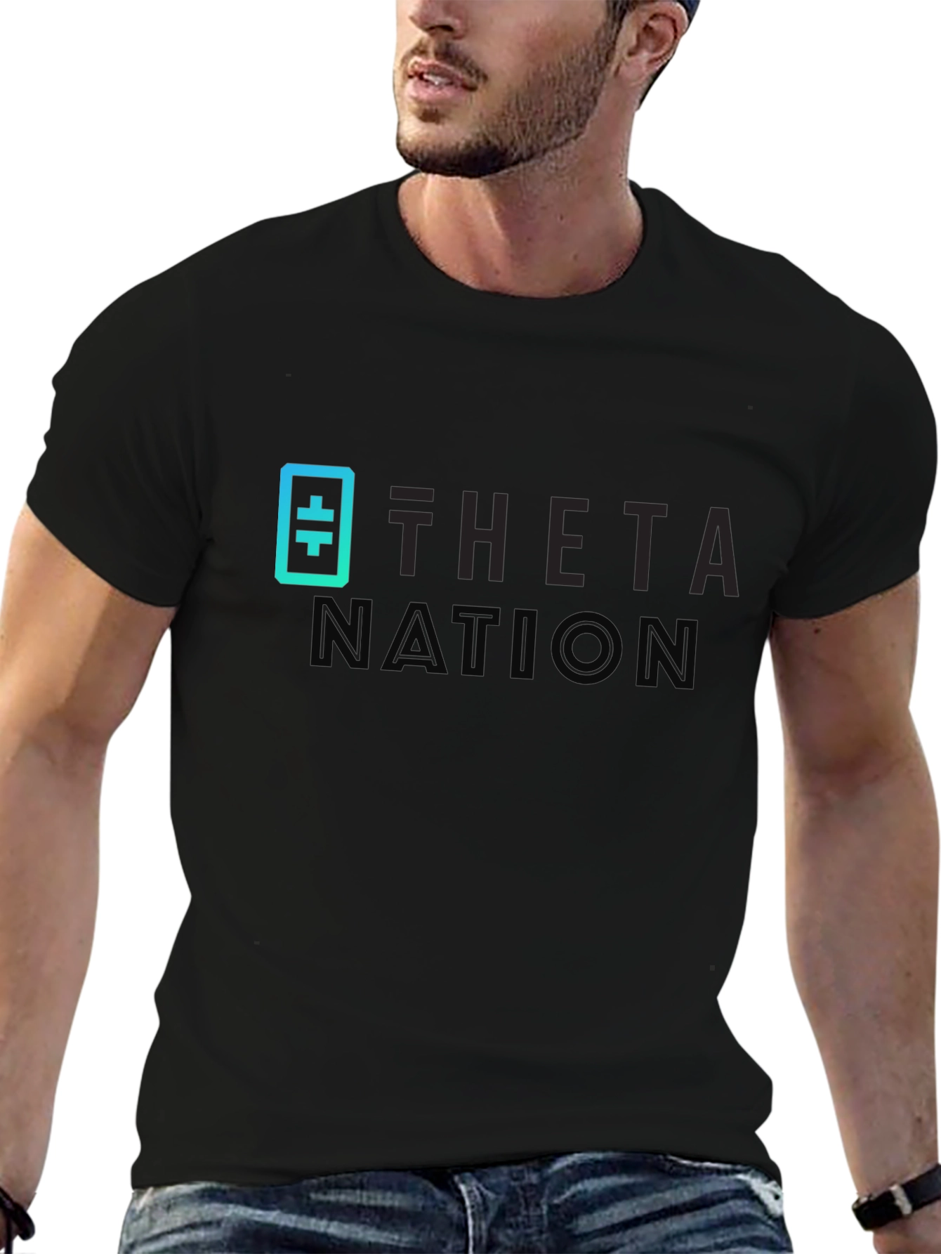 Theta Nation Black T-Shirt