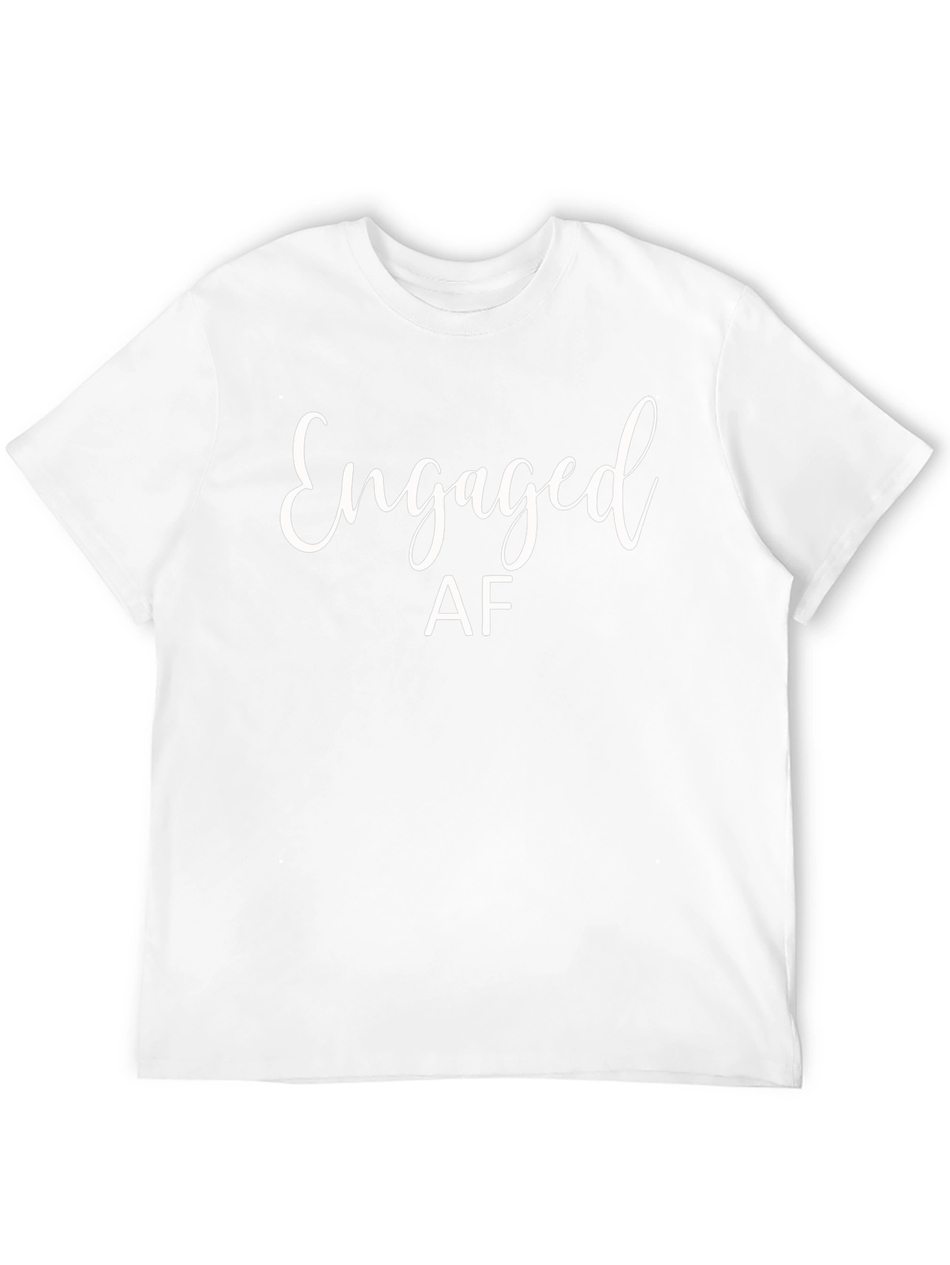 Engaged AF Black T-Shirt - Engagement Gift