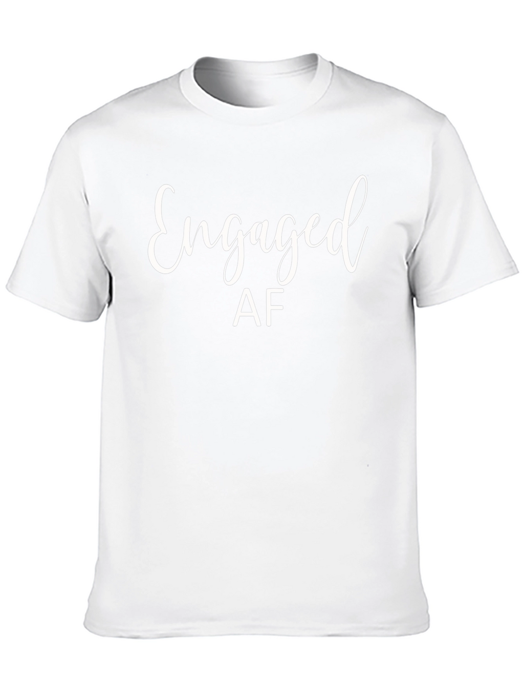 Engaged AF Black T-Shirt - Engagement Gift