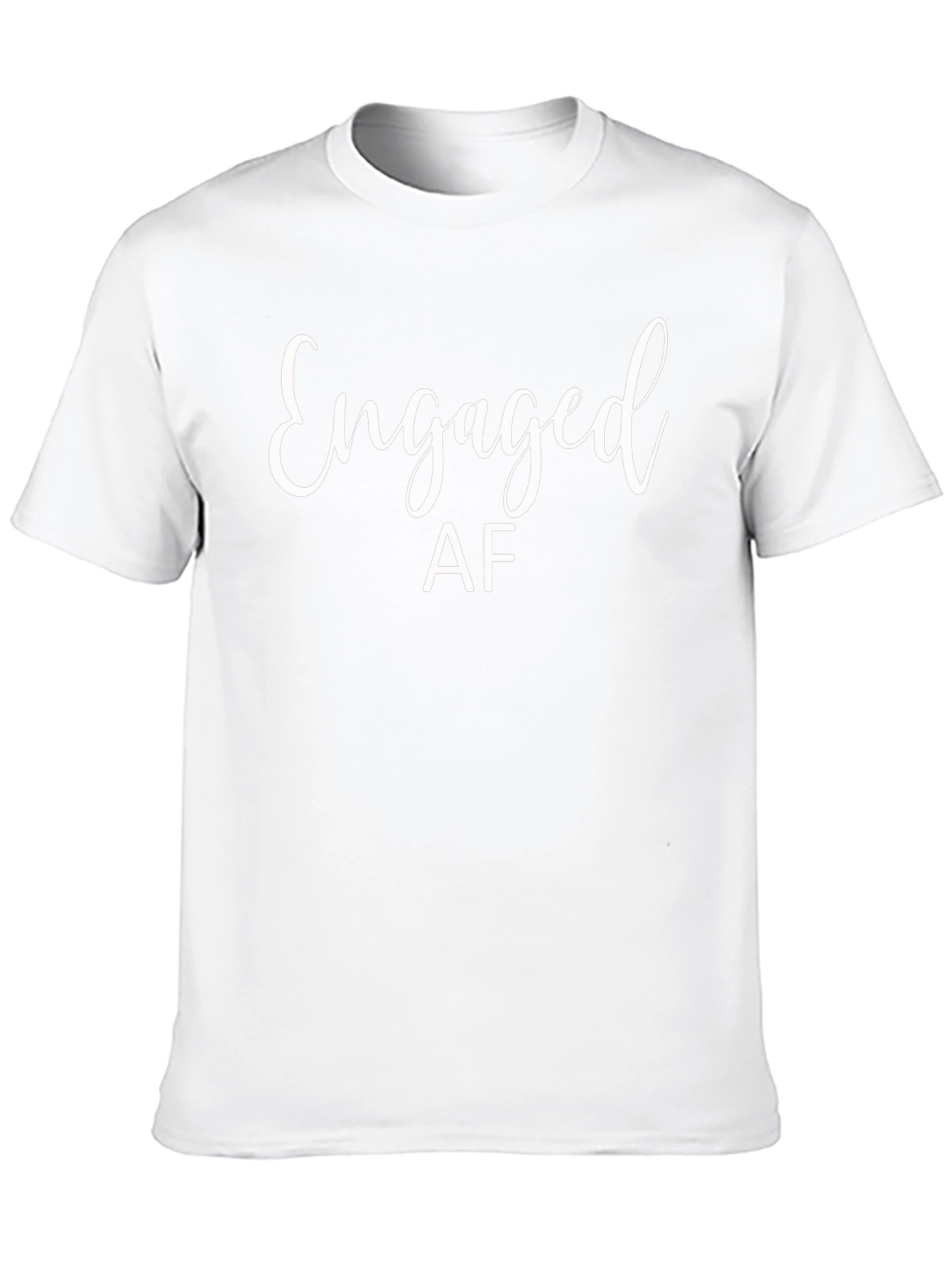 Engaged AF Black T-Shirt - Engagement Gift