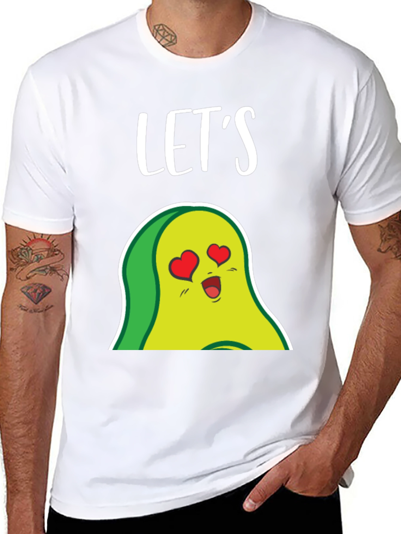 Lets Avocado In Love Graphic T-Shirt