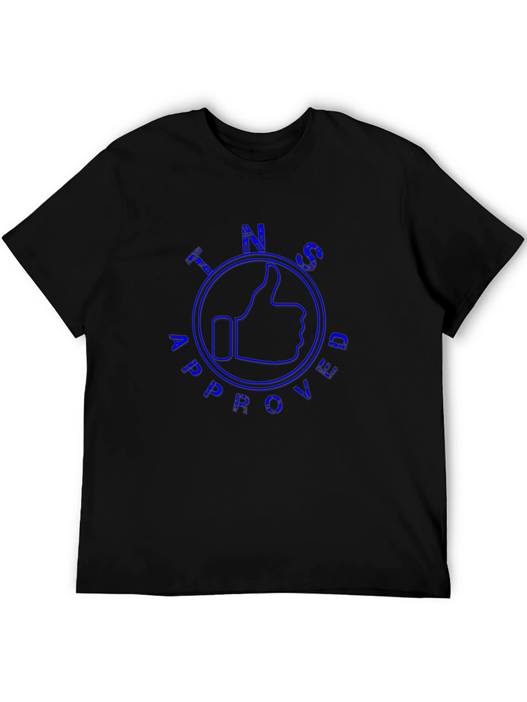 TINS Approved Graphic T-Shirt - Mens Black Tee