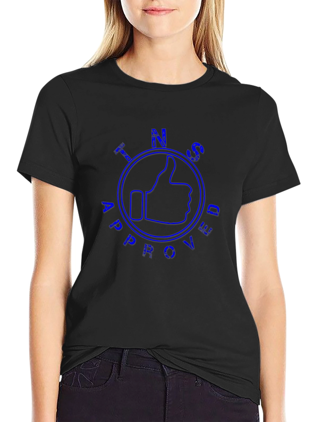 TINS Approved Graphic T-Shirt - Mens Black Tee