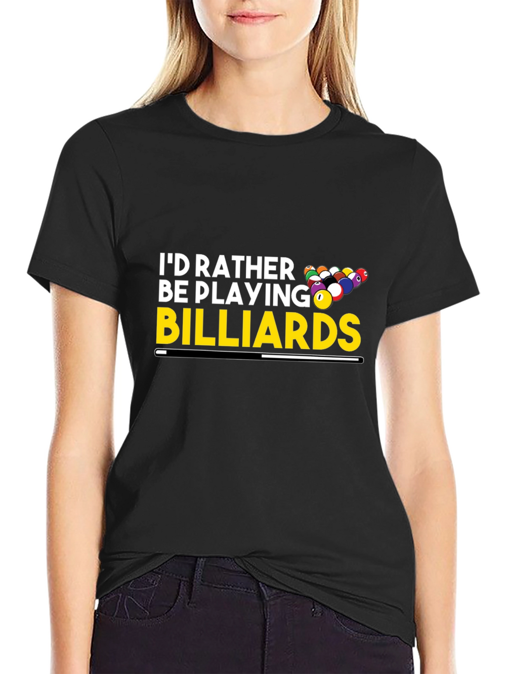 Billiards Player T-Shirt - Id Rather Be Playing