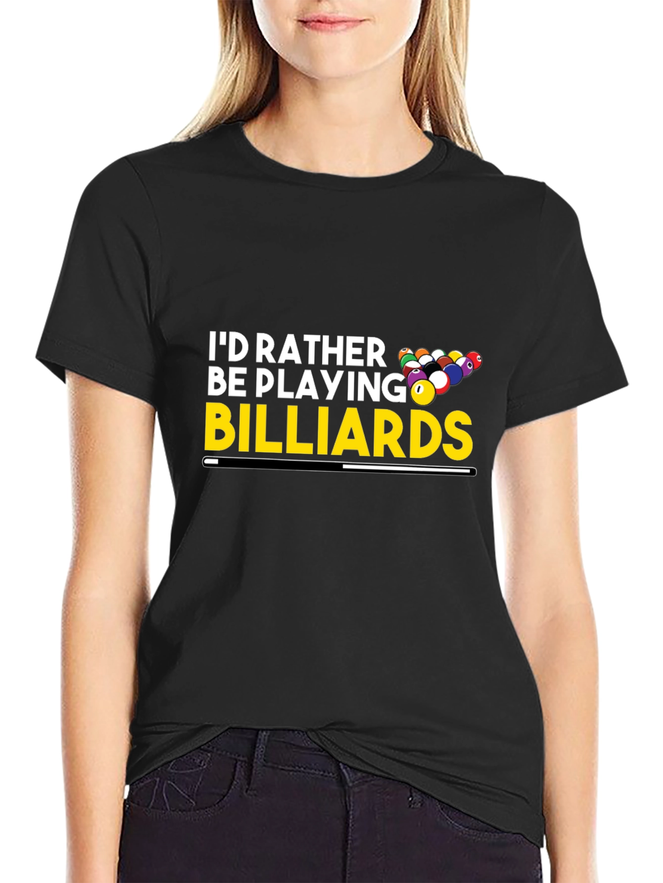 Billiards Player T-Shirt - Id Rather Be Playing