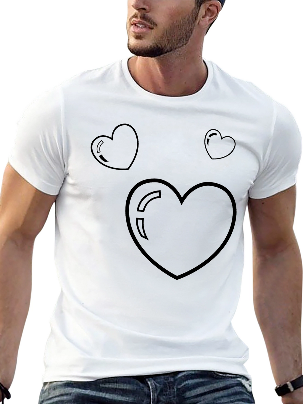 Heart Graphic Tee - Stylish Casual Wear
