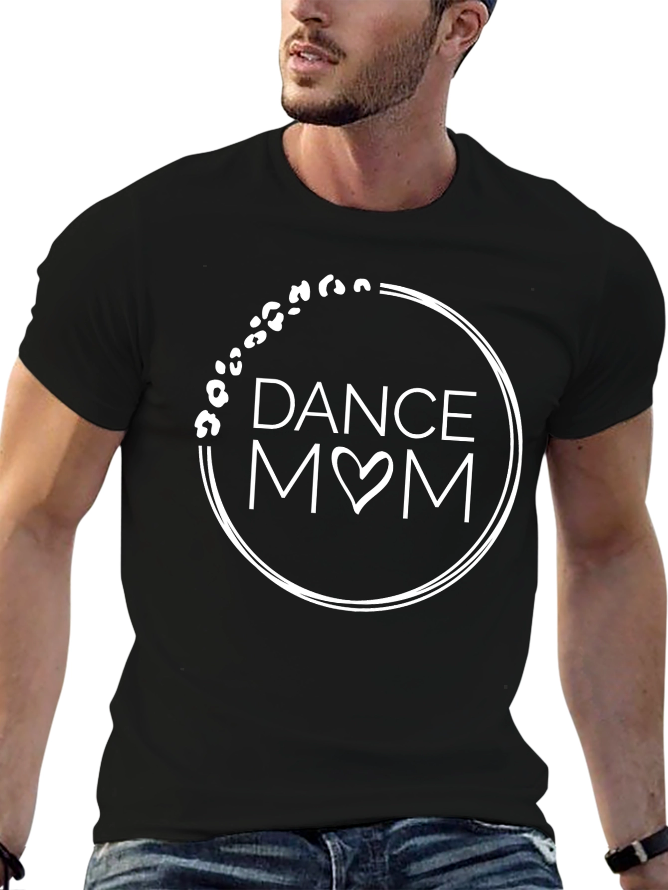 Dance Mom T-Shirt - Leopard Print Circle