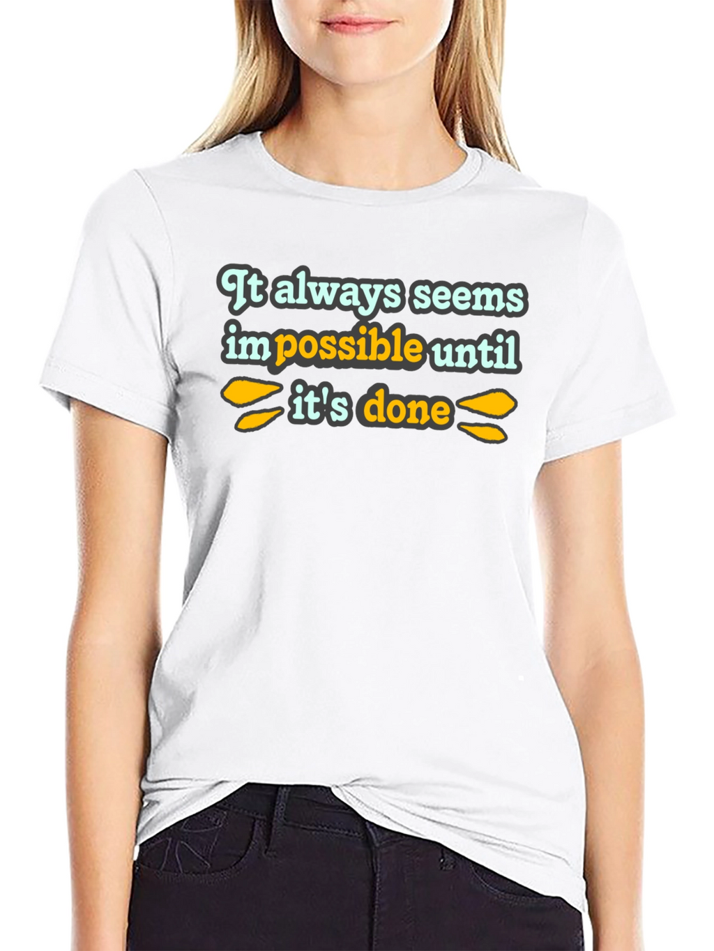 Inspirational Quote T-Shirt - Black