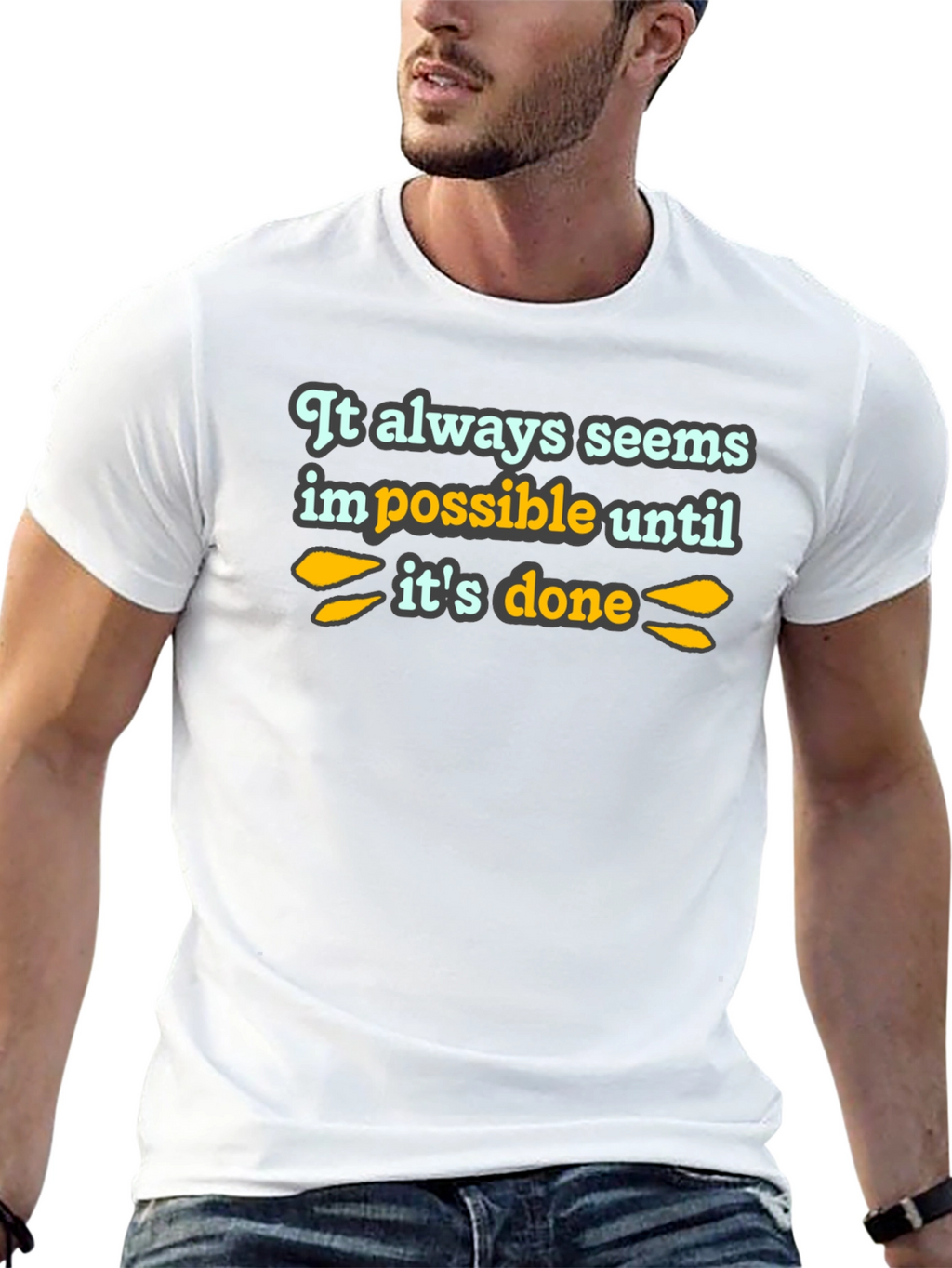 Inspirational Quote T-Shirt - Black