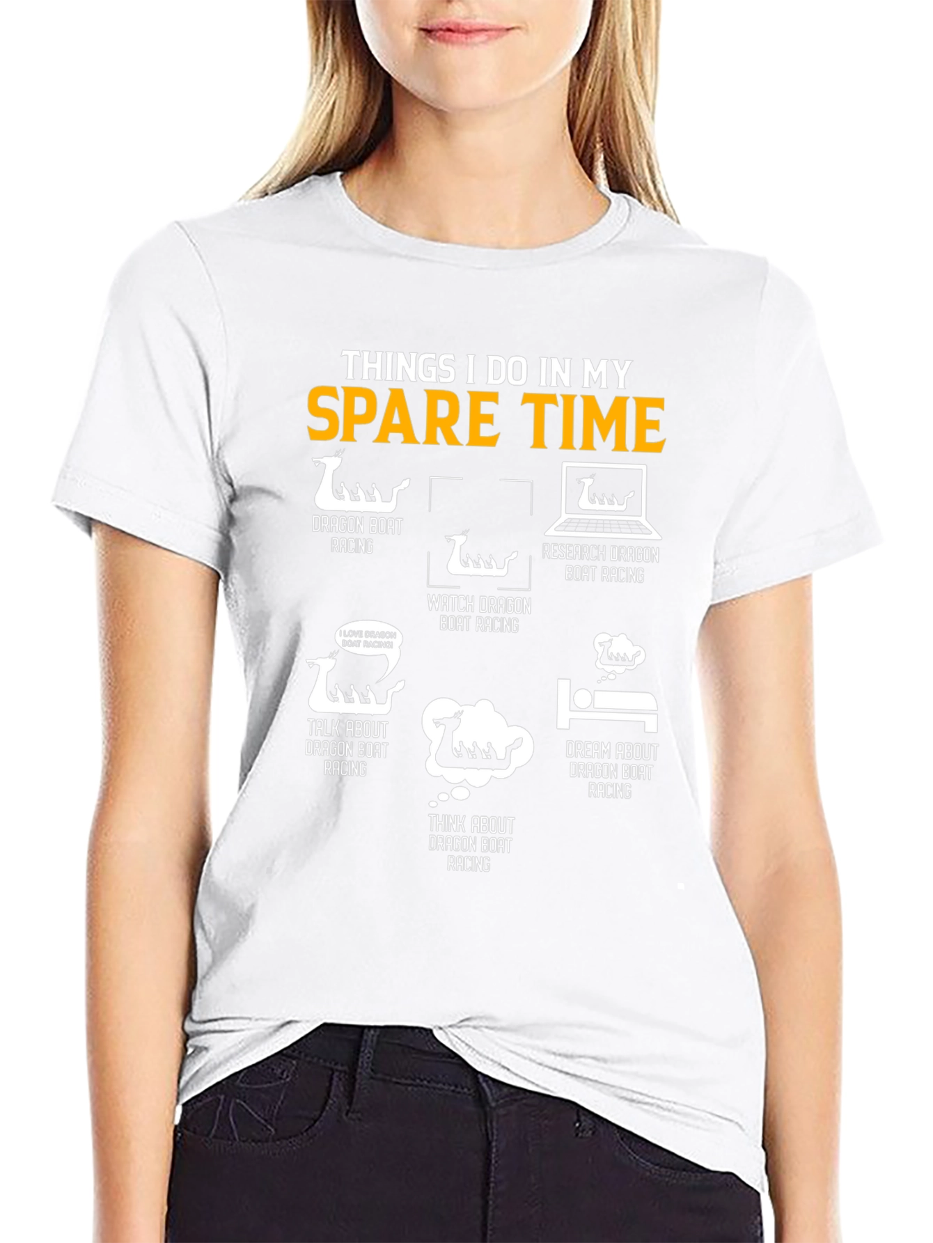 Dragon Boat Racing Spare Time Graphic Tee