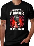 Poets Armor T-Shirt - Truth Microphone Design