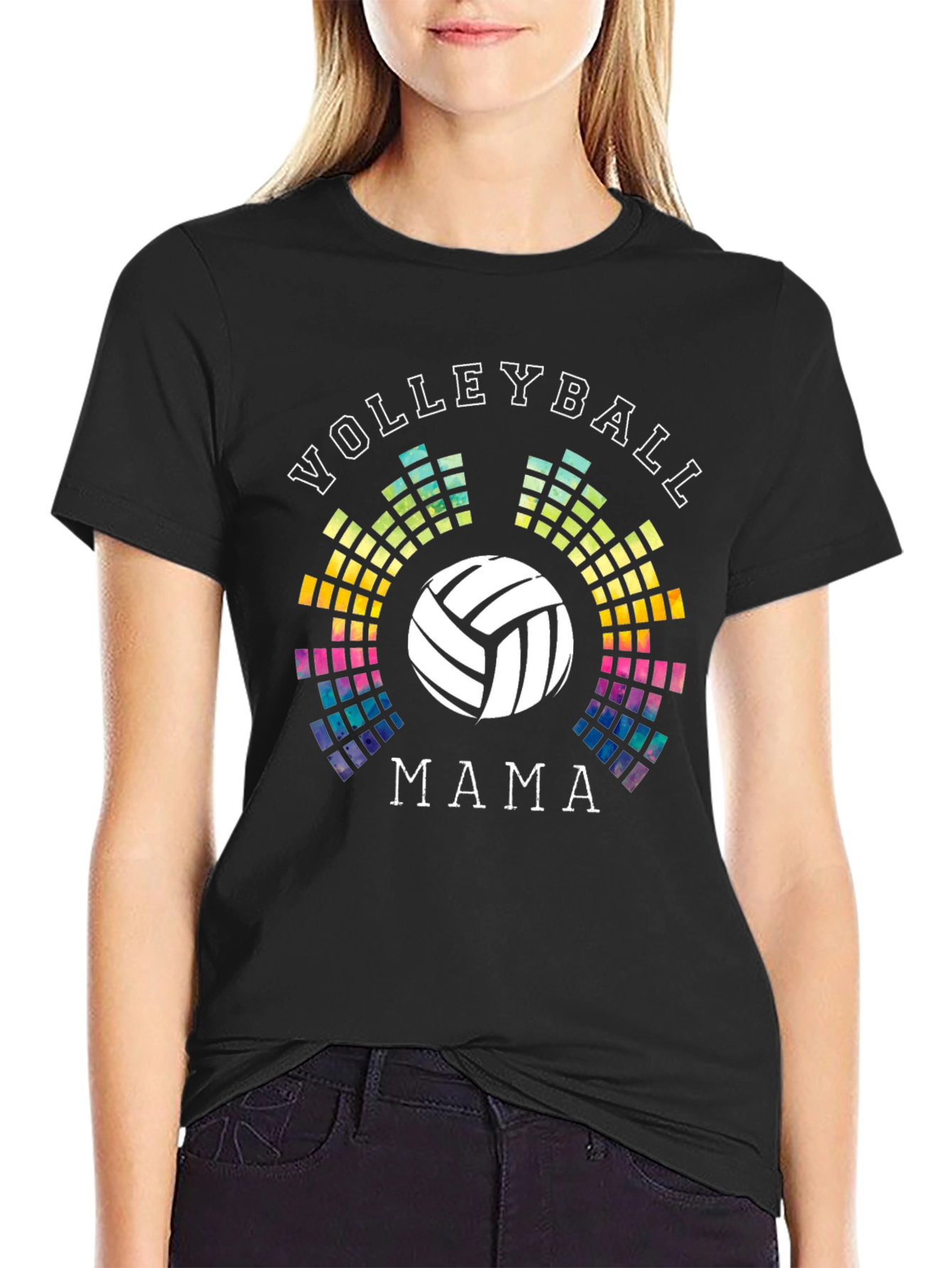 Volleyball Mama Graphic T-Shirt