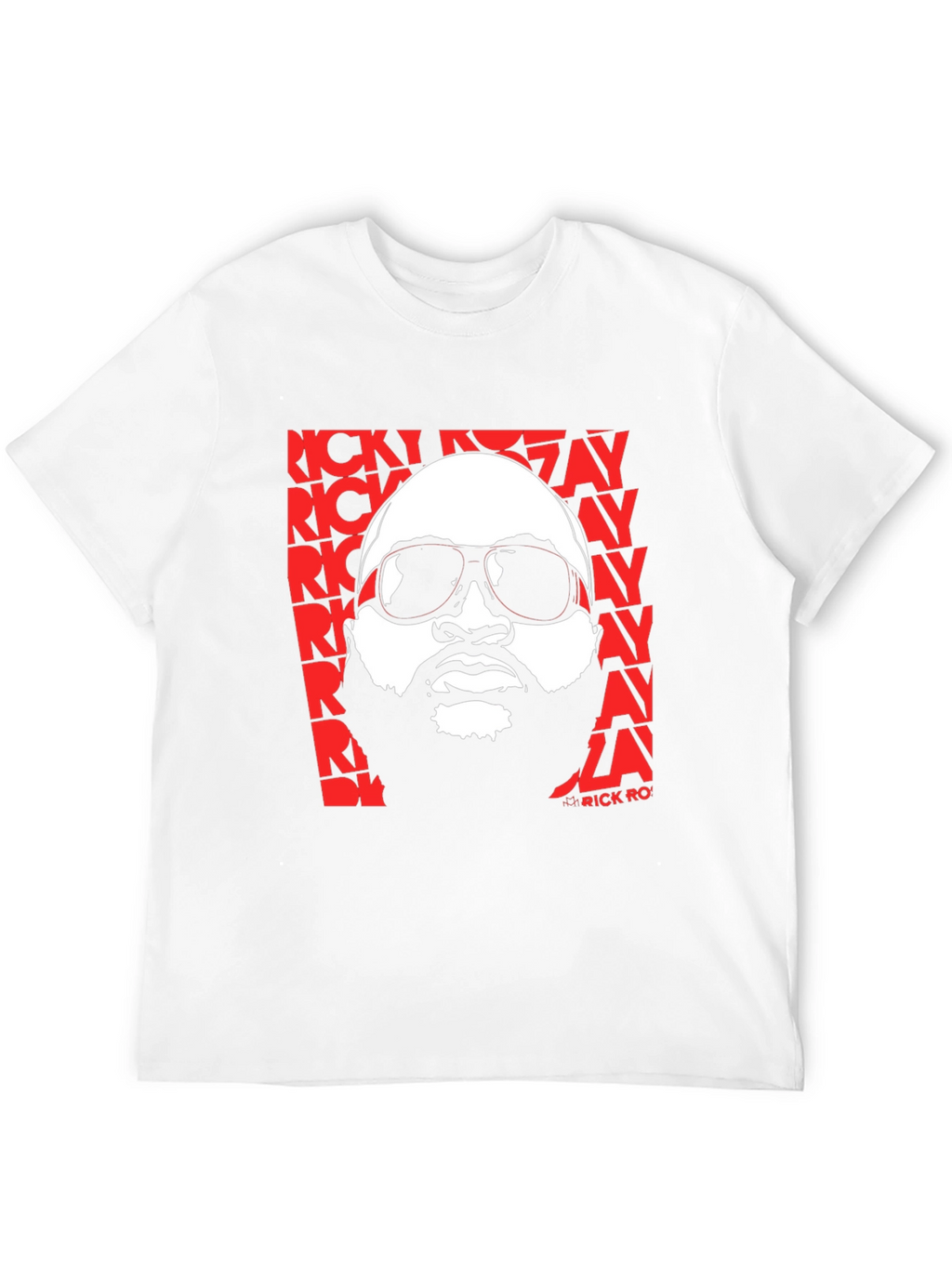 Rick Ross Graphic Print Crew Neck T-Shirt