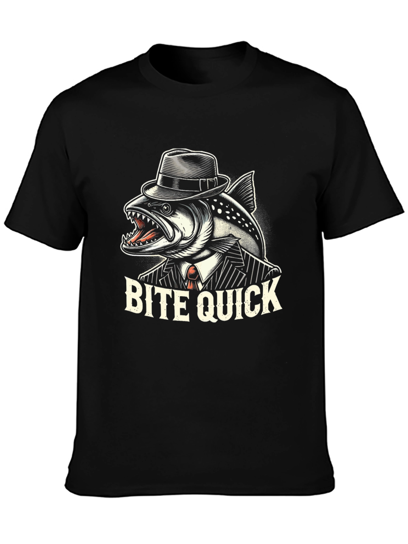 Bite Quick Fish Graphic T-Shirt