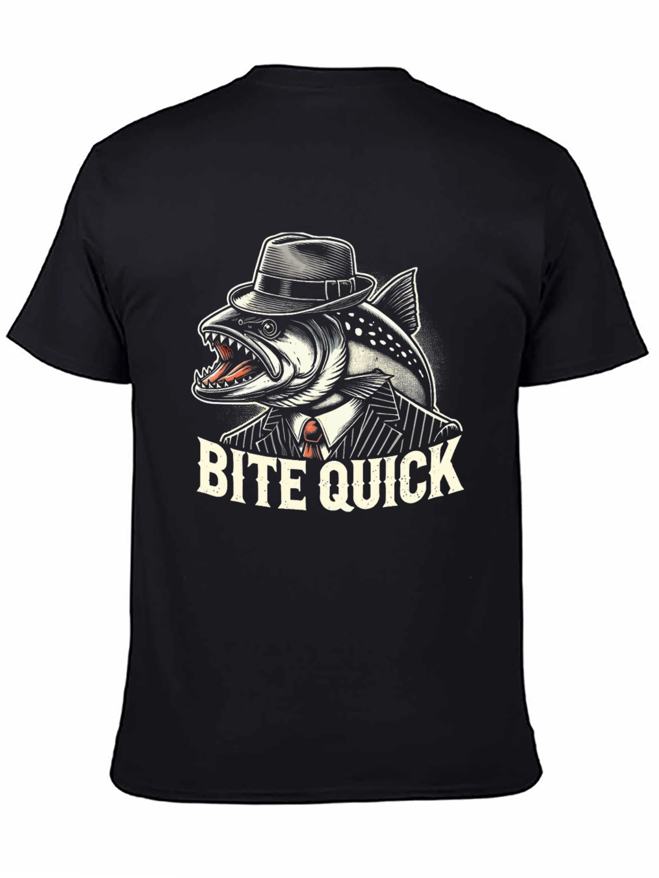 Bite Quick Fish Graphic T-Shirt