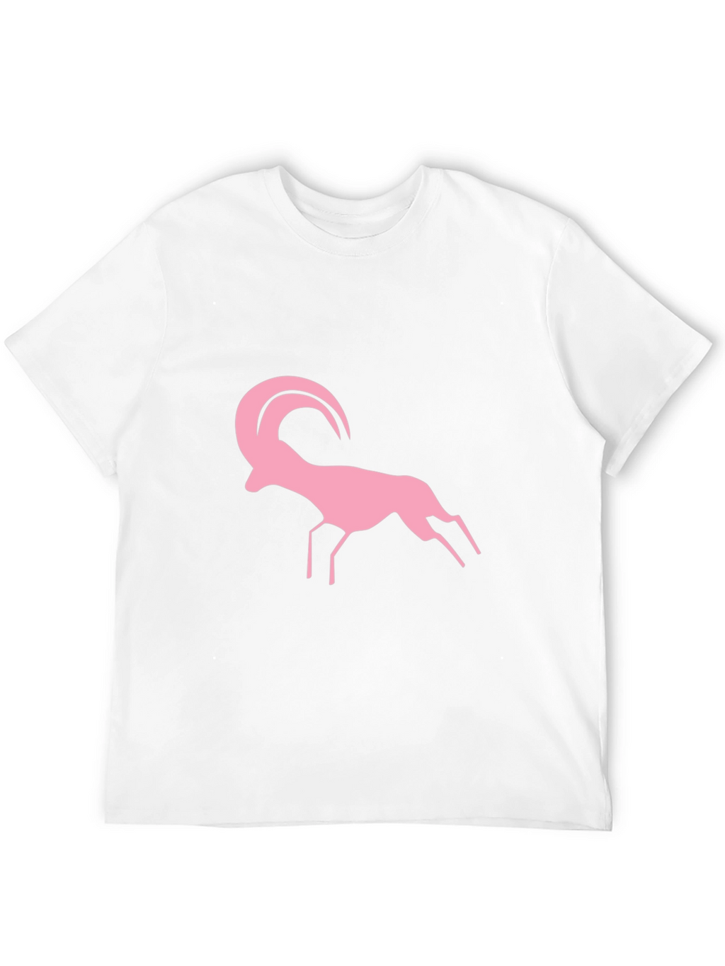 Pink Ram Graphic Black T-Shirt