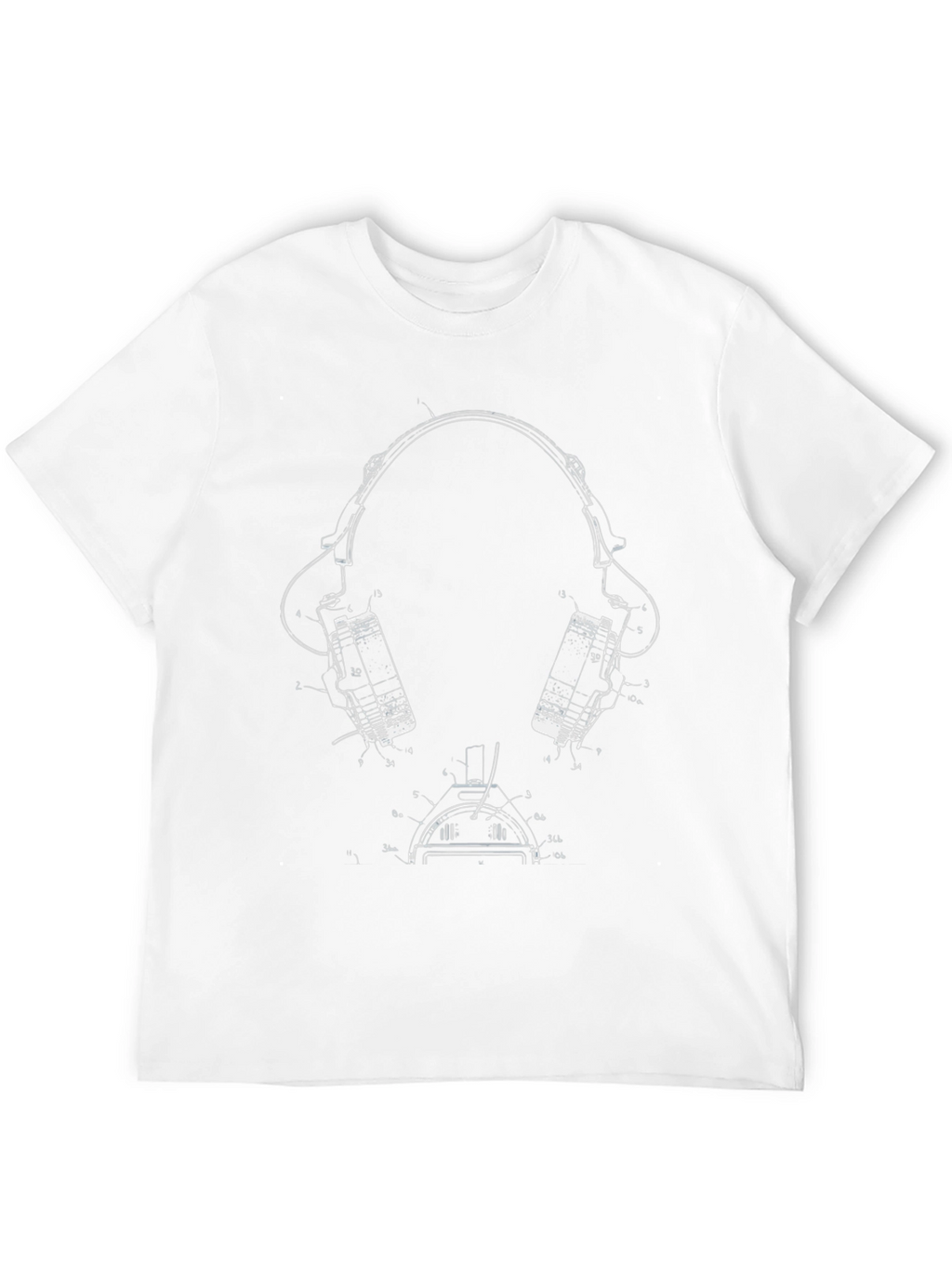 Headphones Blueprint T-Shirt