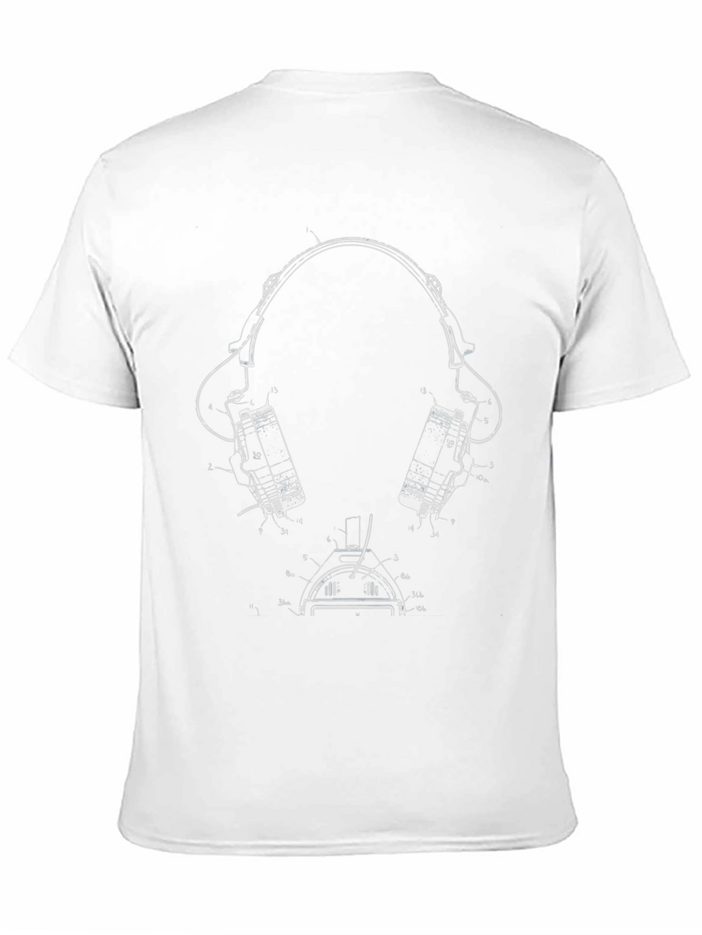 Headphones Blueprint T-Shirt