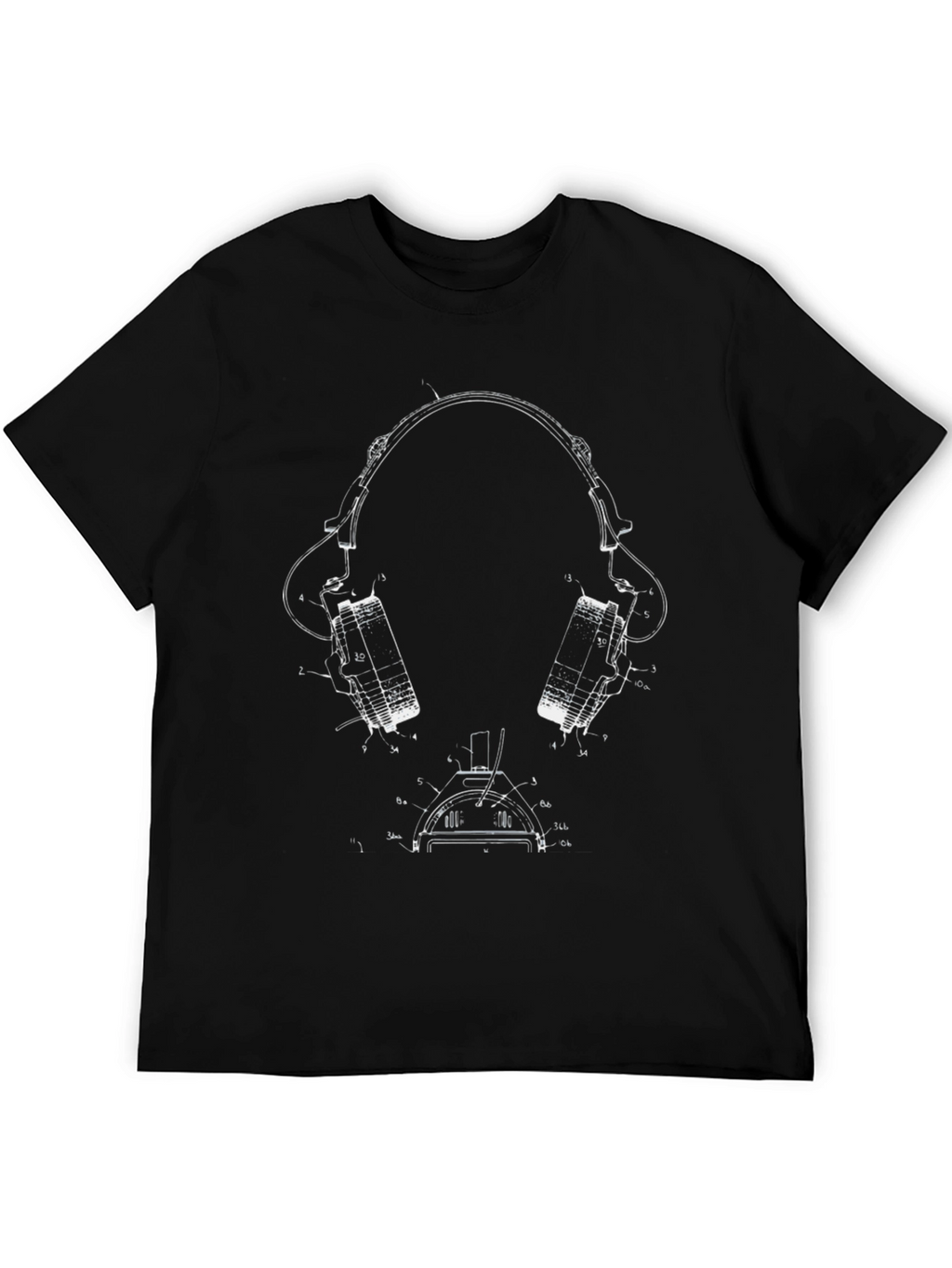 Headphones Blueprint T-Shirt