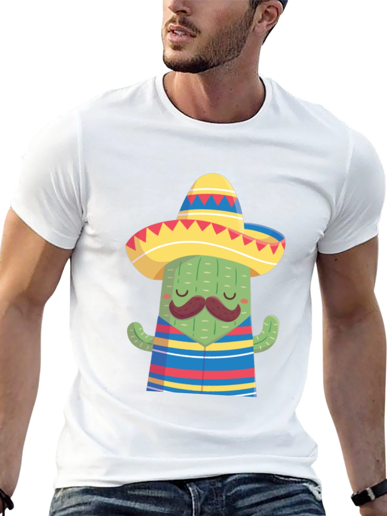 Cactus Sombrero Graphic Tee - Fiesta Ready!