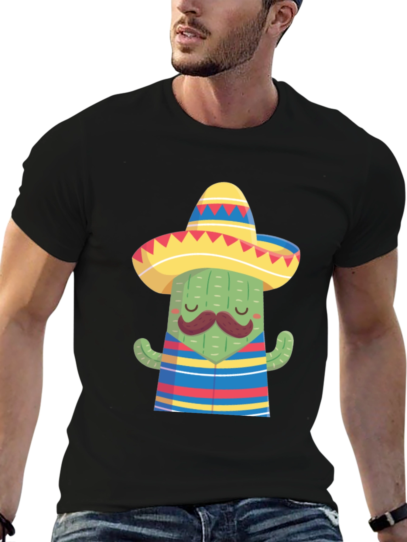 Cactus Sombrero Graphic Tee - Fiesta Ready!