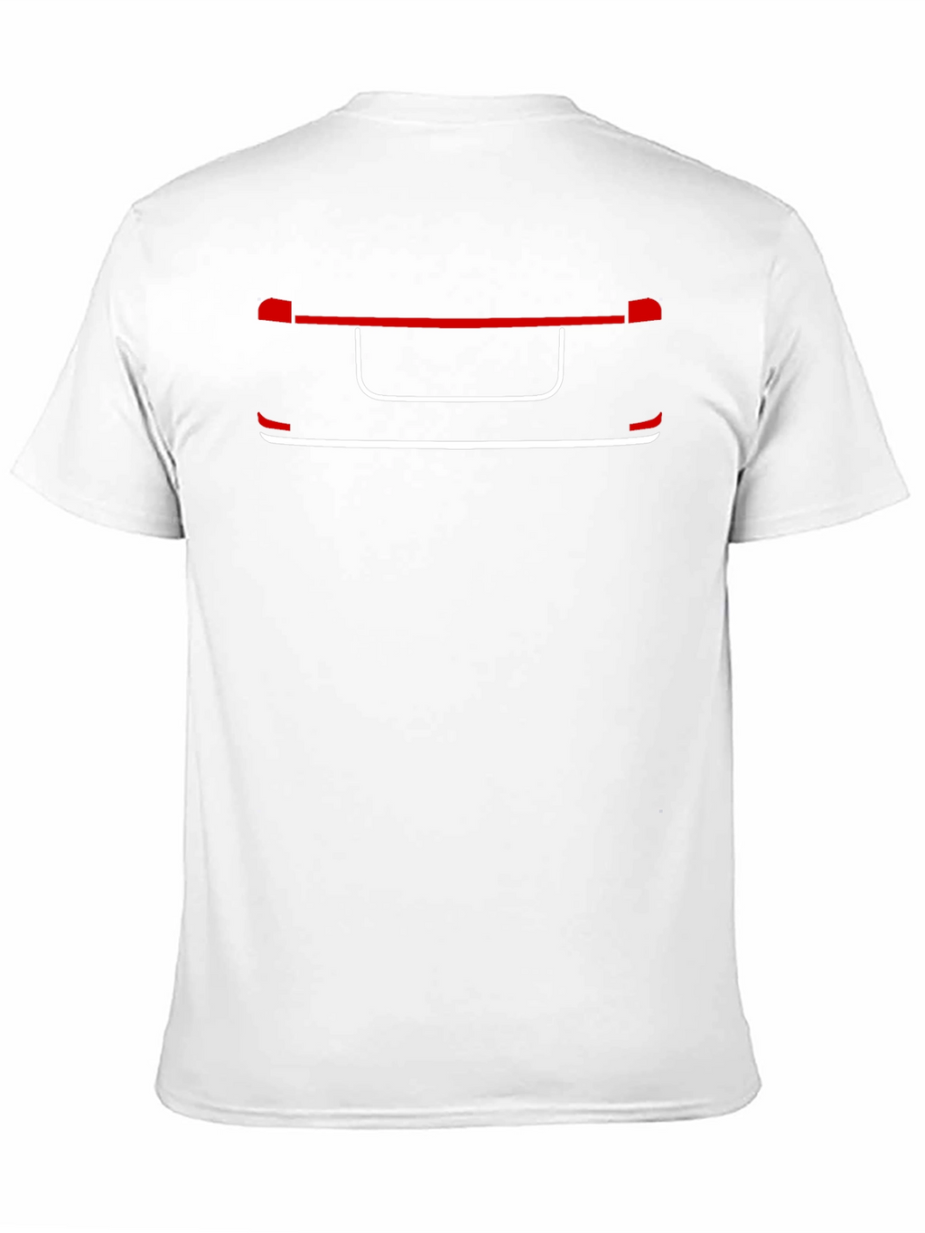 Minimalist Car Outline Black T-Shirt