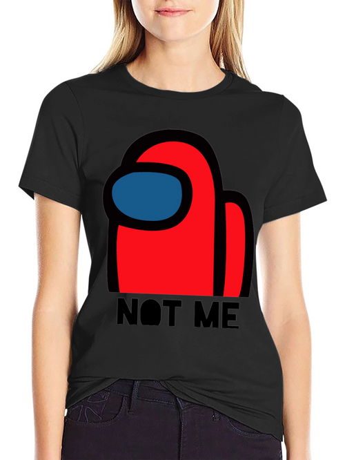 Among Us Not Me Graphic T-Shirt - Crewmate Imposter Style