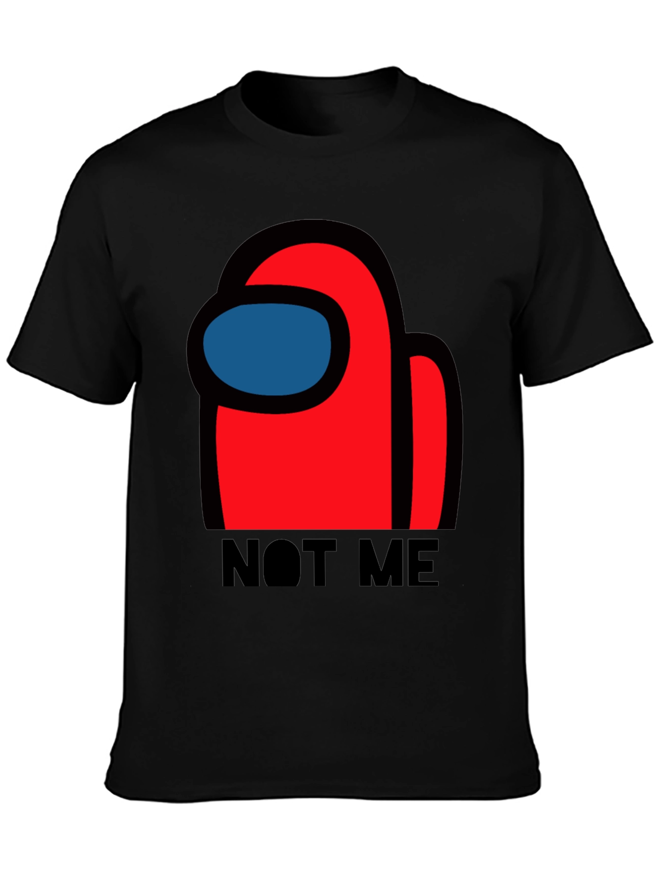 Among Us Not Me Graphic T-Shirt - Crewmate Imposter Style