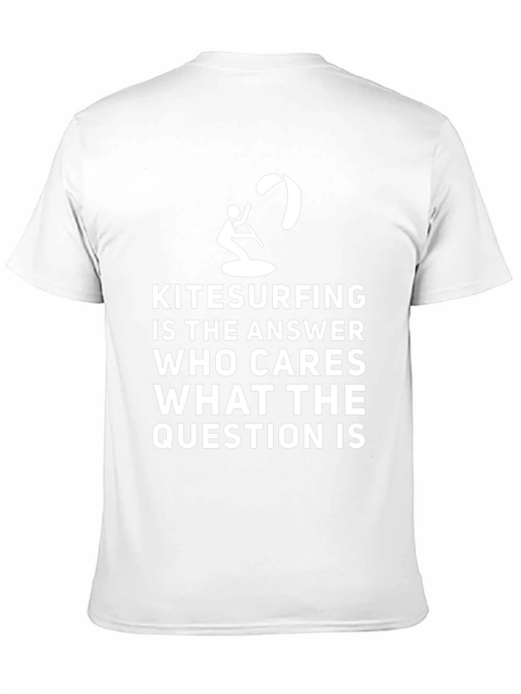 Kitesurfing Answer T-Shirt: Black Graphic Tee