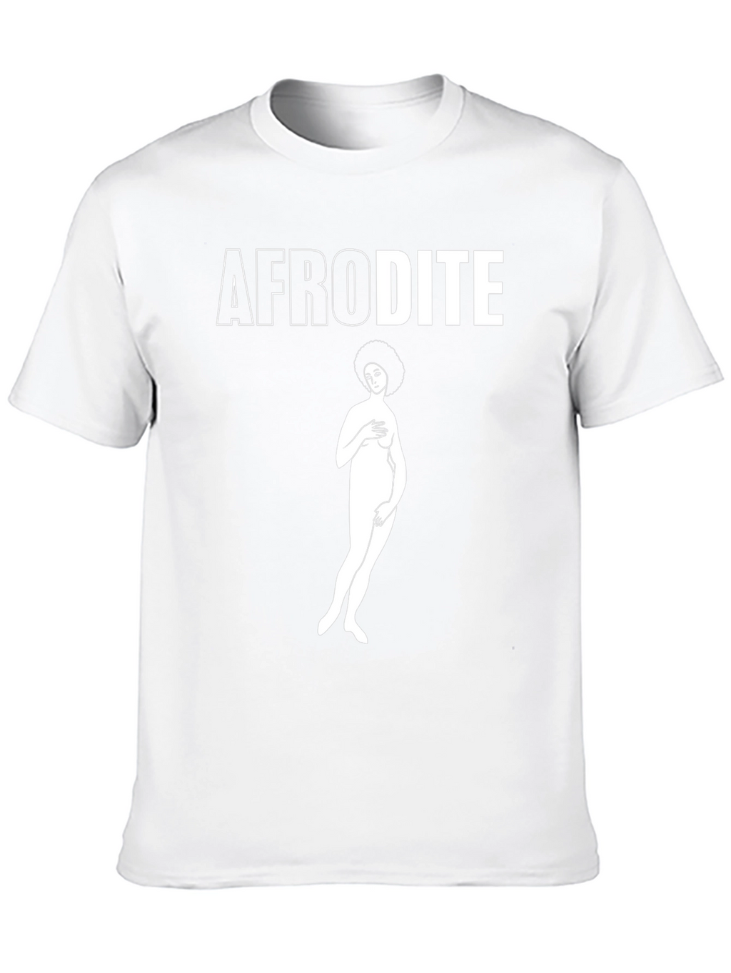Afrodite Graphic Tee - Black Cotton Unisex Shirt