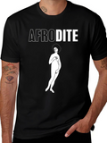 Afrodite Graphic Tee - Black Cotton Unisex Shirt