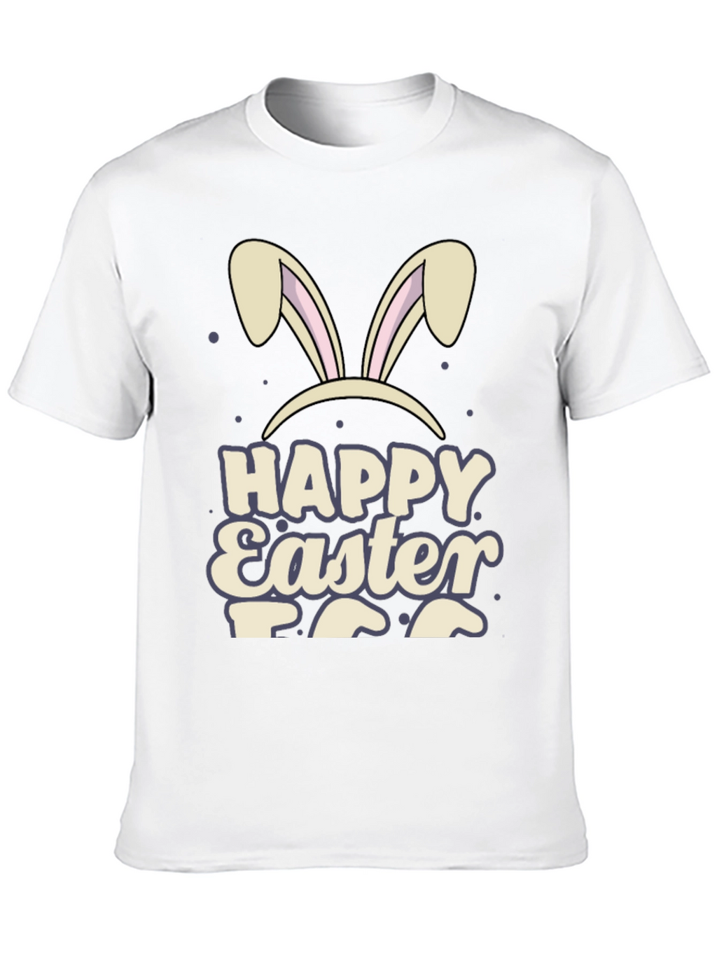 Happy Easter Bunny Ears Graphic T-Shirt