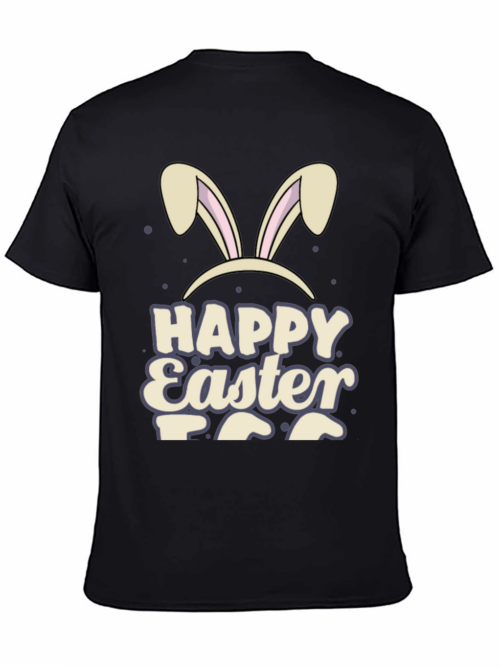 Happy Easter Bunny Ears Graphic T-Shirt