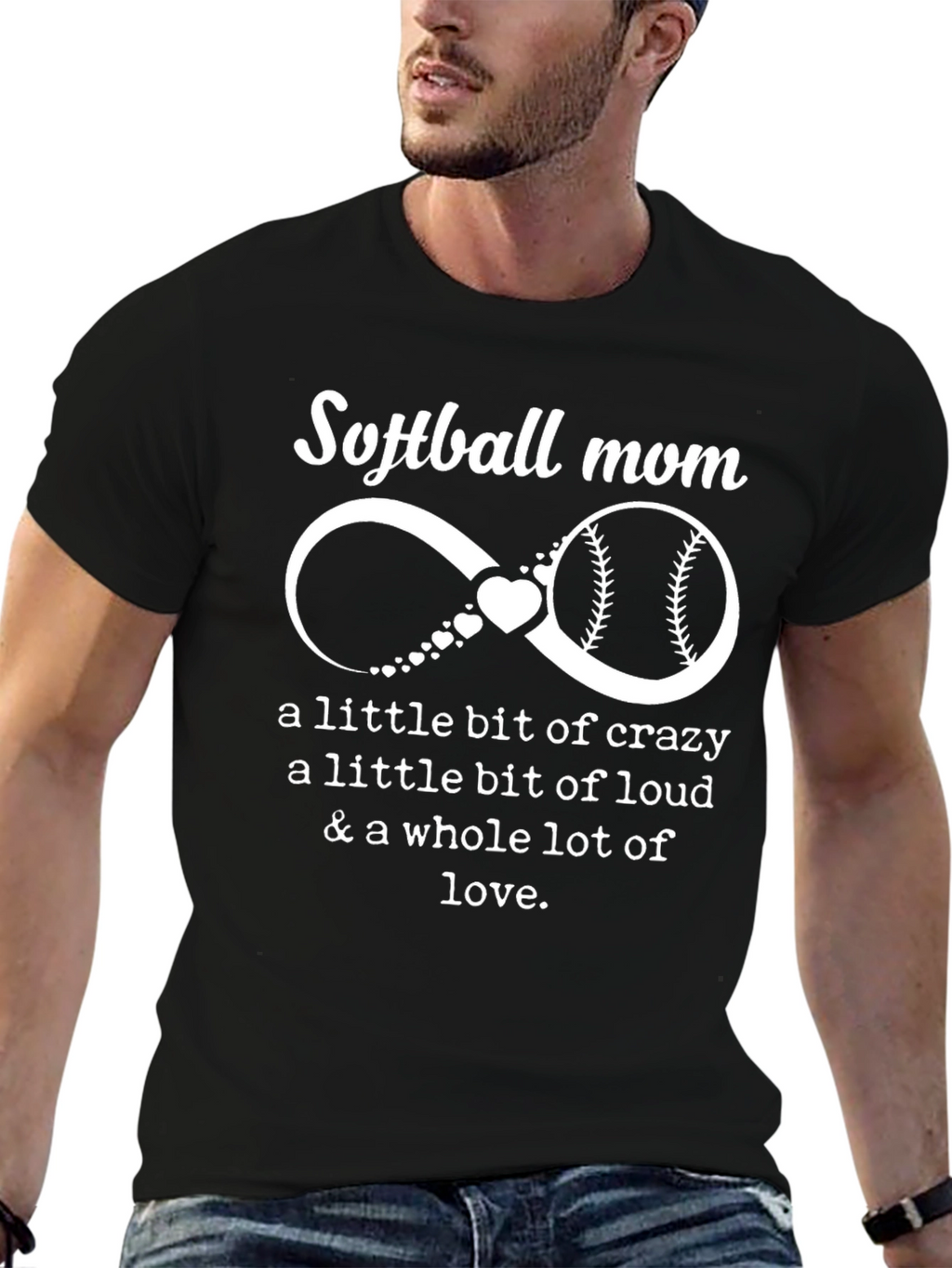 Softball Mom T-Shirt - Crazy Loud Love