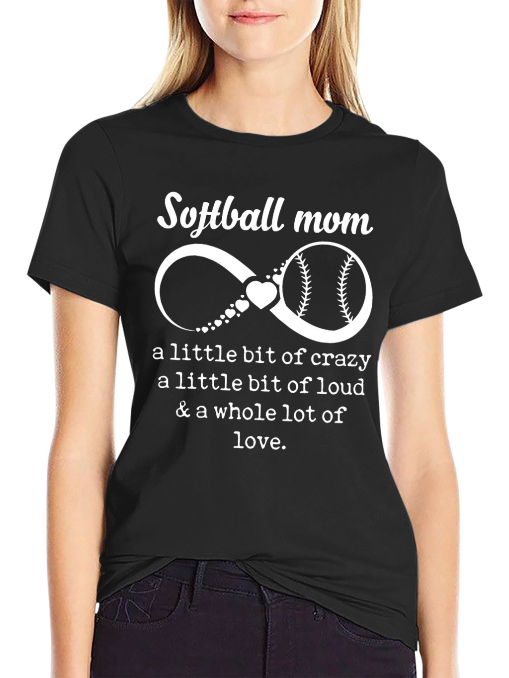 Softball Mom T-Shirt - Crazy Loud Love
