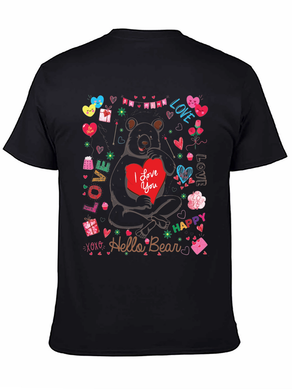 Valentines Day Bear Graphic Tee - Hello Bear!
