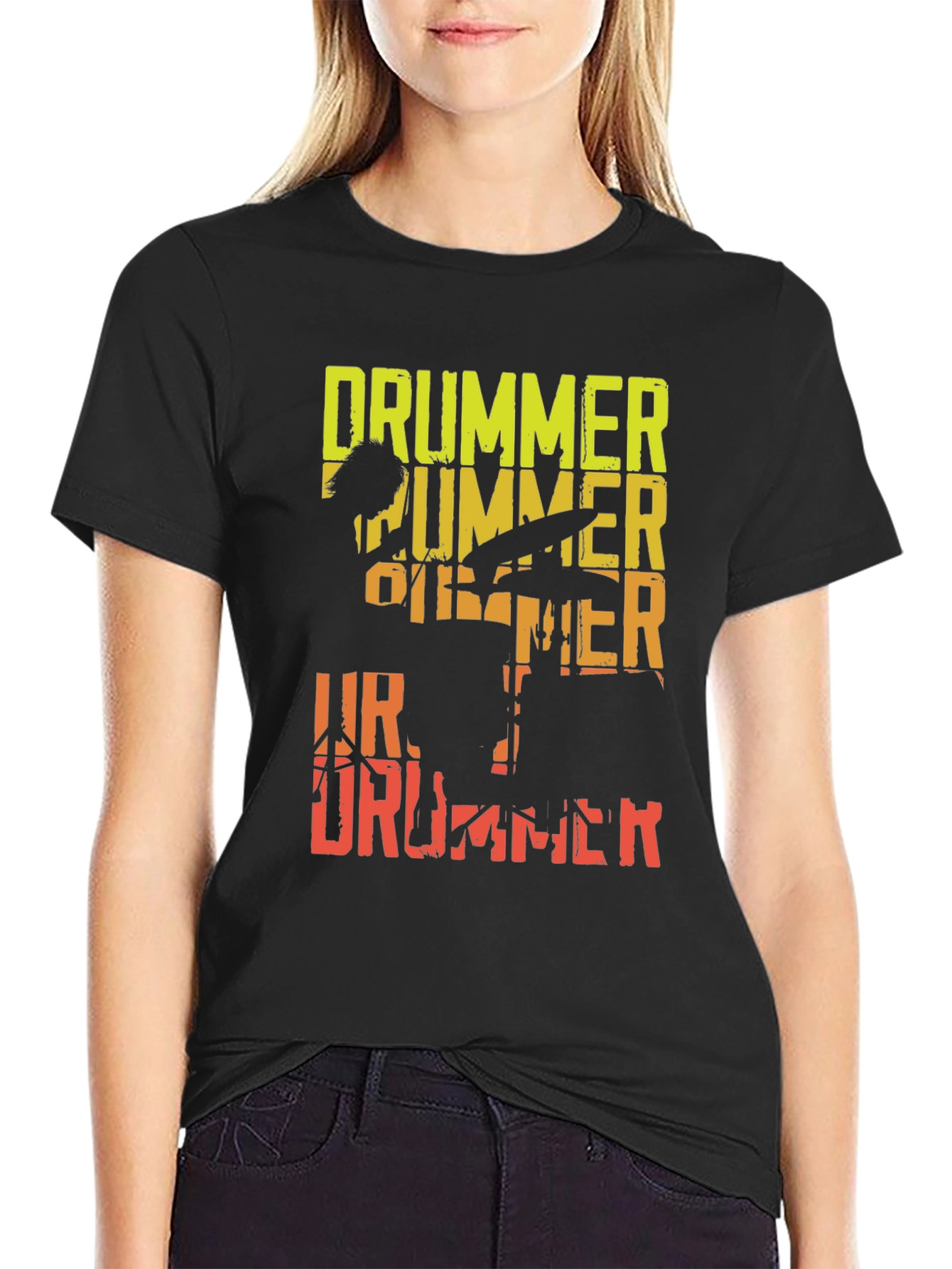 Drummer Graphic Tee - Music Lover T-Shirt