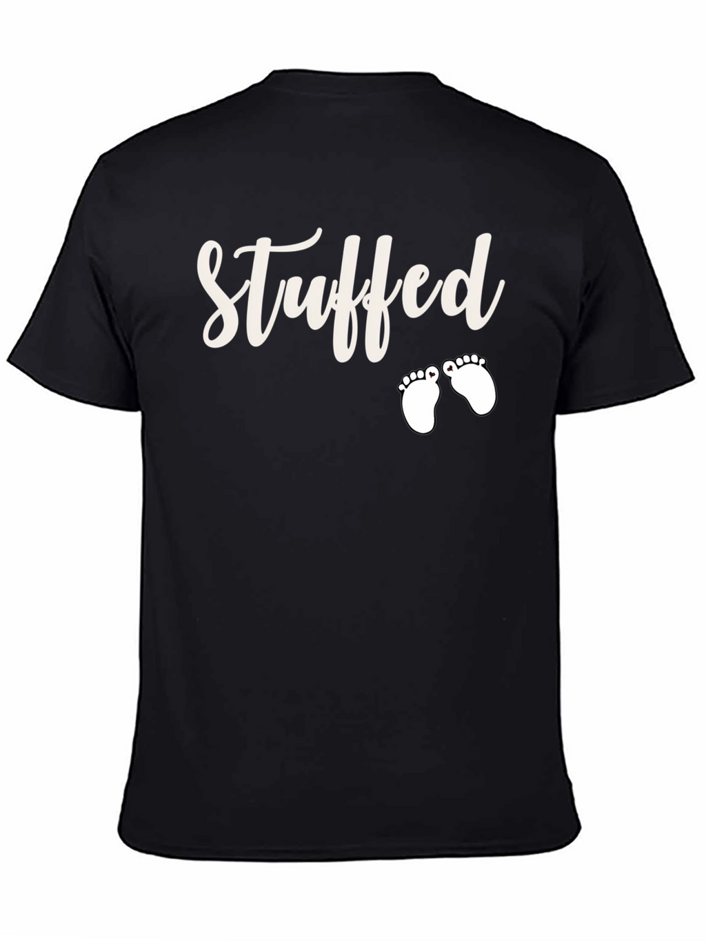 Stuffed Baby Feet T-Shirt Funny Pregnancy Announcement Tee