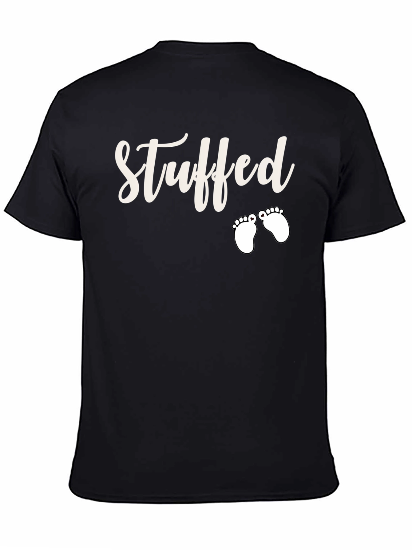 Stuffed Baby Feet T-Shirt Funny Pregnancy Announcement Tee