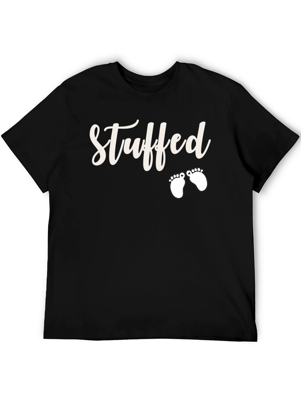 Stuffed Baby Feet T-Shirt Funny Pregnancy Announcement Tee
