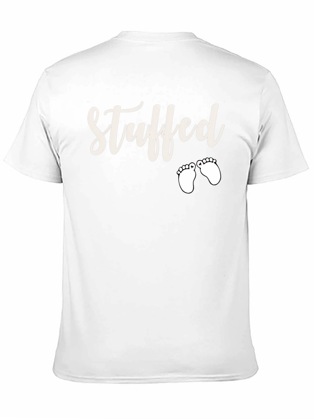 Stuffed Baby Feet T-Shirt Funny Pregnancy Announcement Tee