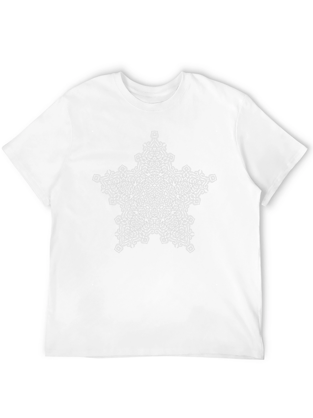 Unique Star Design Black T-Shirt
