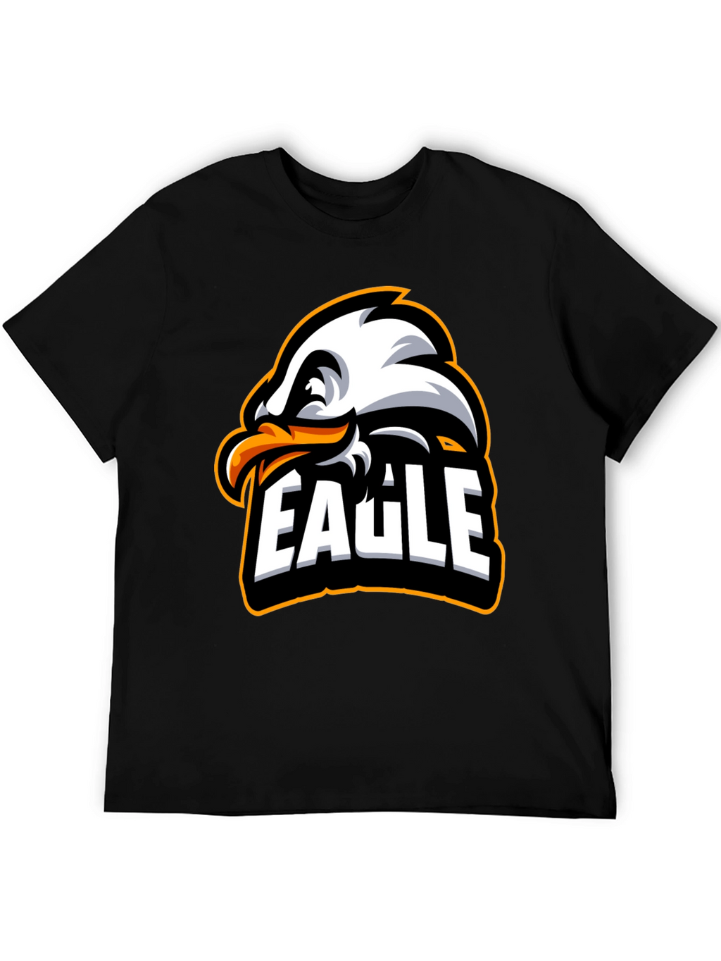 Cool Eagle Graphic T-Shirt - Black