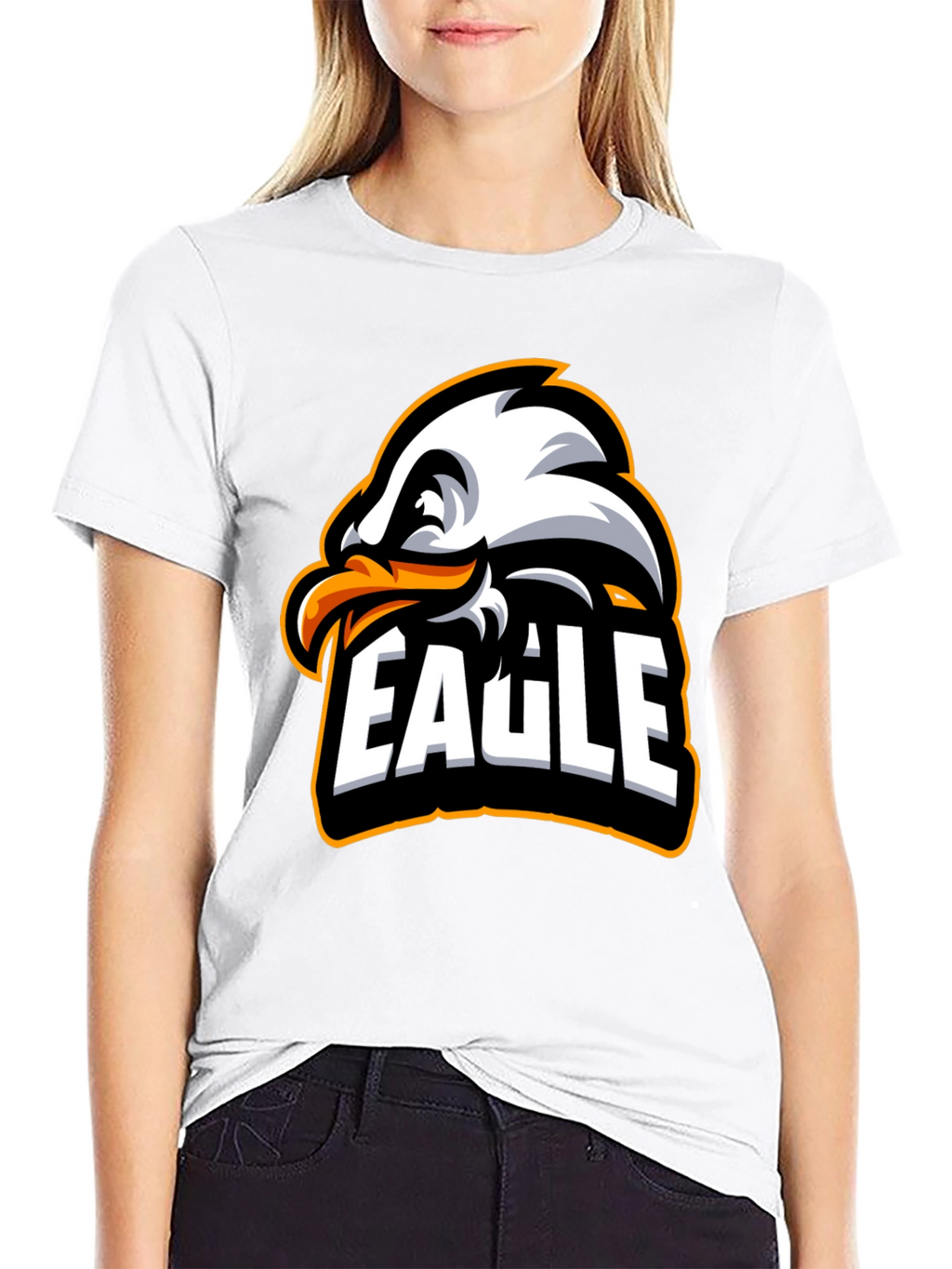 Cool Eagle Graphic T-Shirt - Black