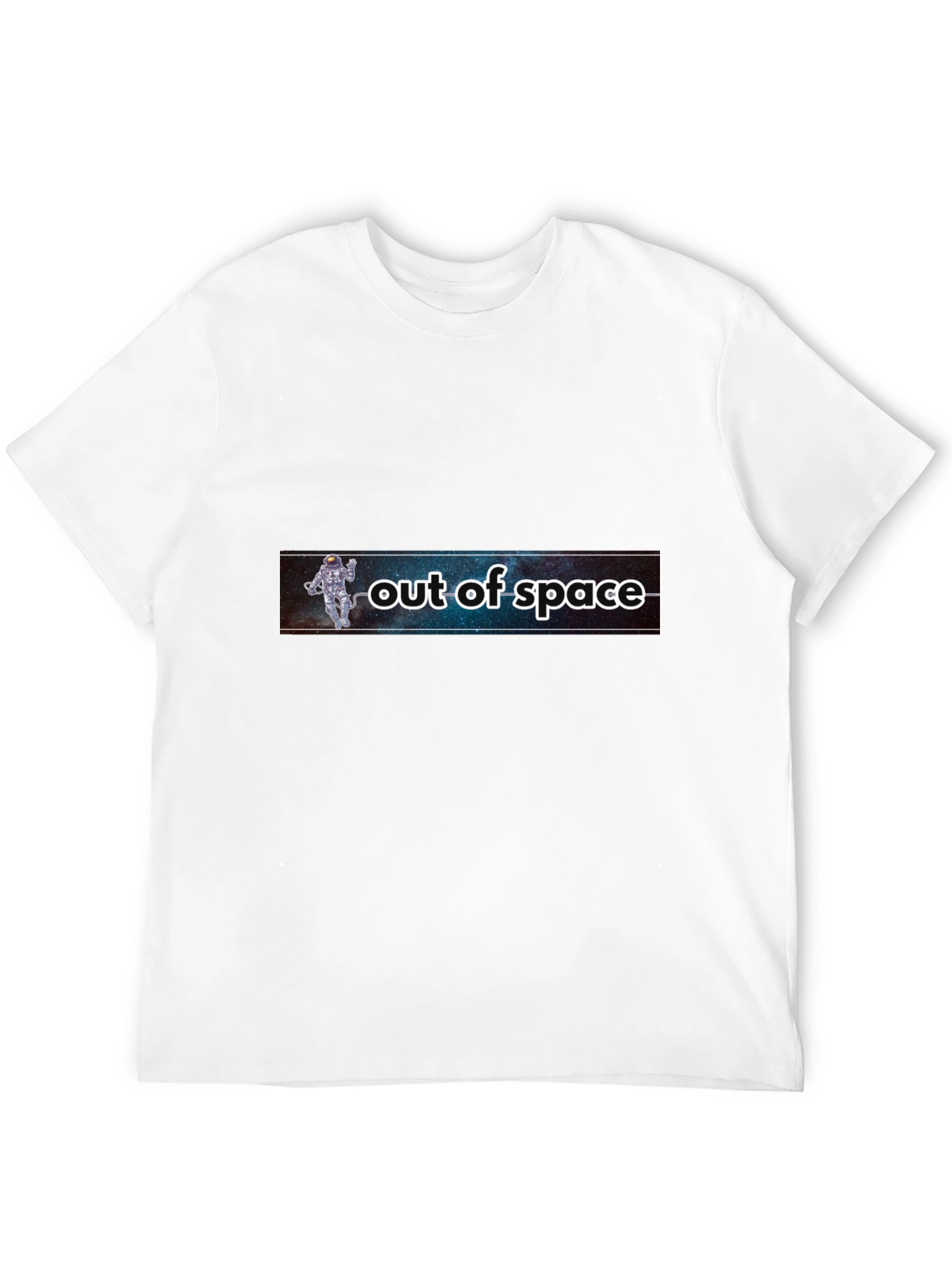 Out of Space Graphic Tee - Black Astronaut Design