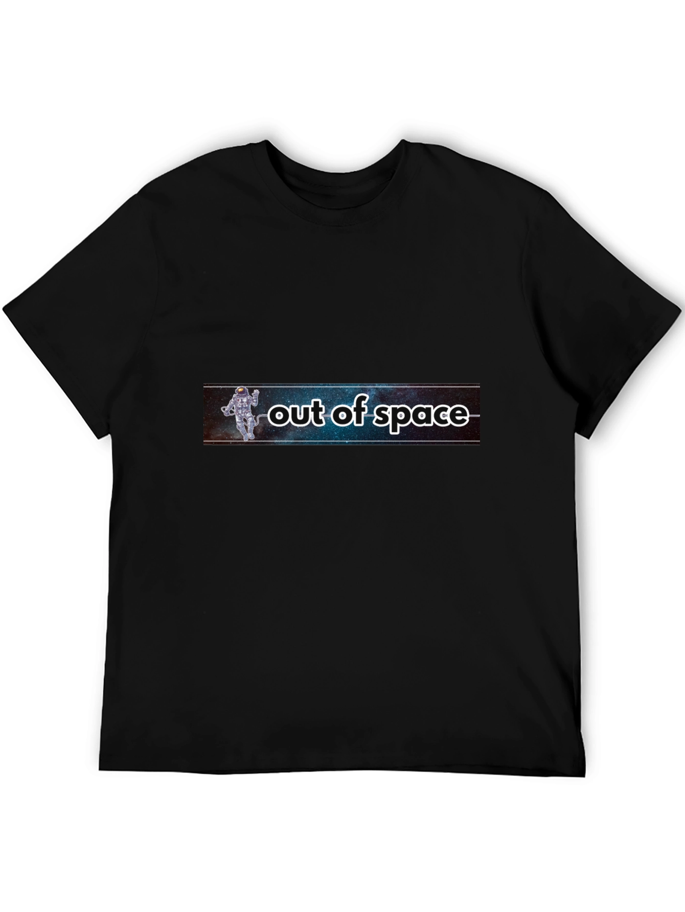 Out of Space Graphic Tee - Black Astronaut Design