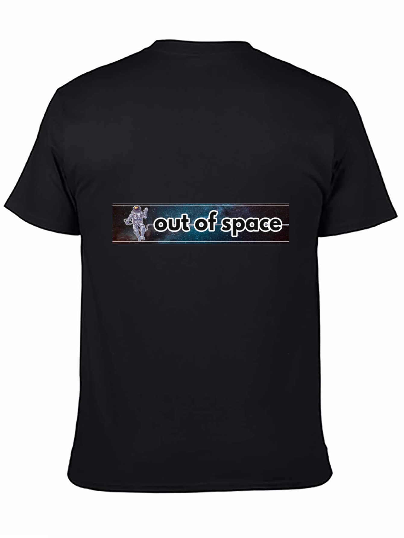 Out of Space Graphic Tee - Black Astronaut Design